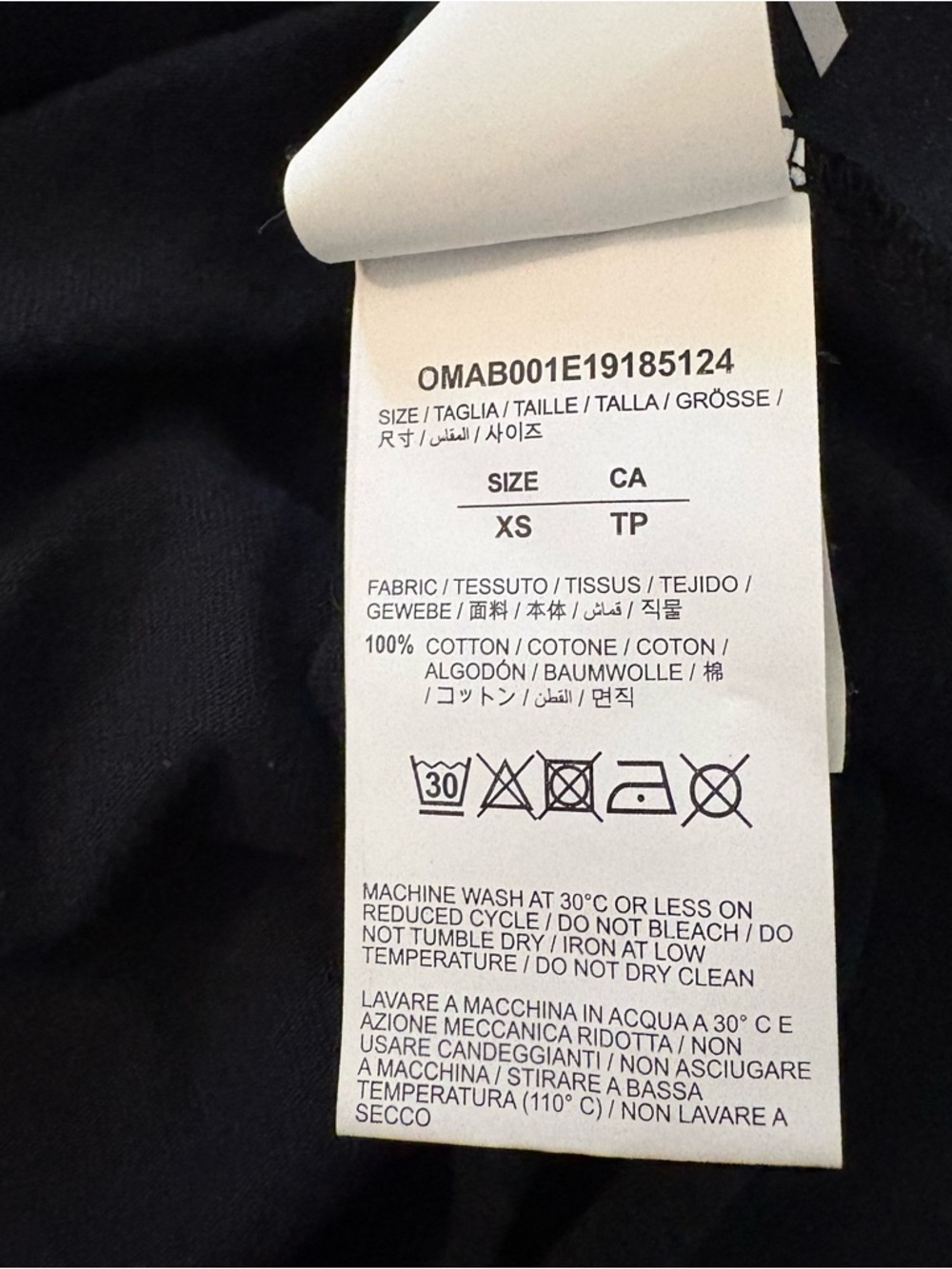 OFF WHITE Industrial Belt Graffiti Longsleeve T-shirt Size XS - Picture 5 of 5